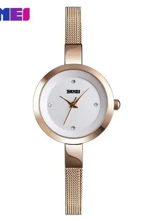 Bestseller RELOJ SKMEI 1390 ORO ROSA CORREA ACERO PARA MUJER. Rosa