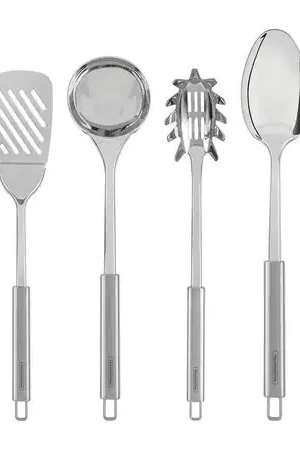 Garanzia Inclusa Utensilios 4 Piezas Acero inoxidable Tramontina Plata