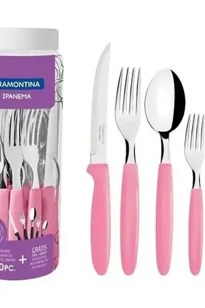 Esclusivo Juego de Cubiertos 30 Piezas Tramontina menta