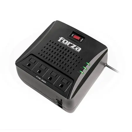 In Voga Estabilizador FORZA FVR-3002 3000VA 1500W 4 TOMAS 220V Regulador
