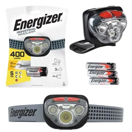 Linterna Frontal ENERGIZER 400 Lumenes 5 modos IPX4 85 mts Direttamente Dal Produttore