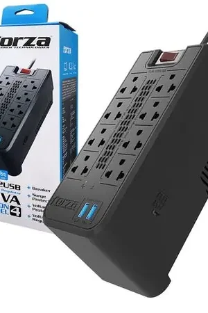 Estabilizador FORZA FVR-1222 1200VA 600W 8 TOMAS 220V 2 USB Regulador All’Ingrosso