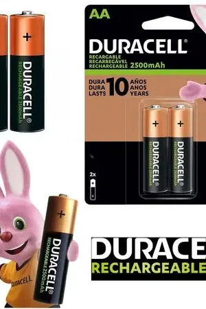 Pilas AA Recargables DURACELL 2500mAh Blister x 2 Unidades Baterias Prezzo Ridotto