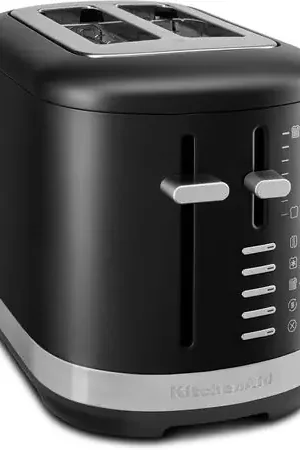 KitchenAid, tostadora automática 2 rebanadas ranuras extra anchas | Negro mate Ultima Occasione