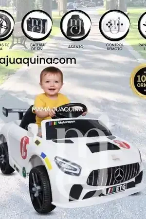 Offerta Limitata Carro a Batería de Lujo MERCEDES DEPORTIVE Licenssed White