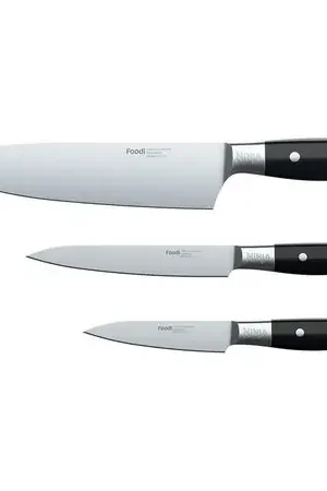 Occasione Ninja set cuchillos K32003 Foodi NeverDull chef multiusos 3 pzas | Negro Y Acero Inoxidable