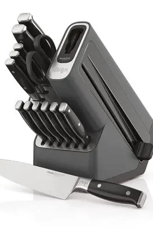 Ninja set cuchillos K32014 Foodi NeverDull 14 pzas con bloque y afilador | Acero Inoxidable/Negro Economico
