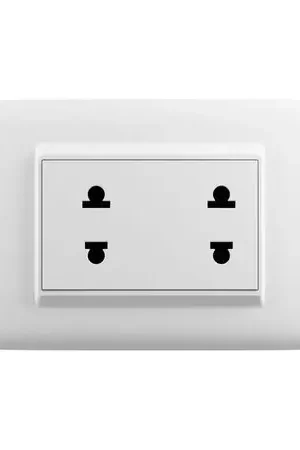 Di Marca Tomacorriente Doble Universal Blanco Dplus Bticino