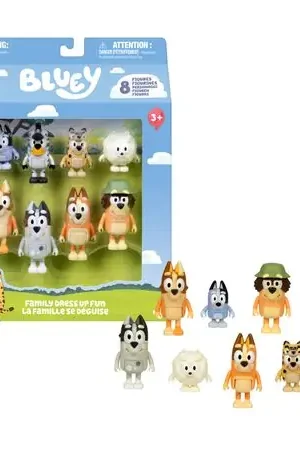 Pack x8 figuras disfrazadas BLUEY 19132 Migliore Qualità