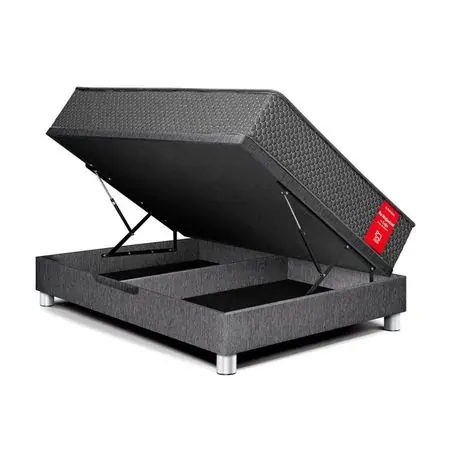 Cama Boxet Su Majestad 1.5 Plazas Gris Paraiso Vendita Finale