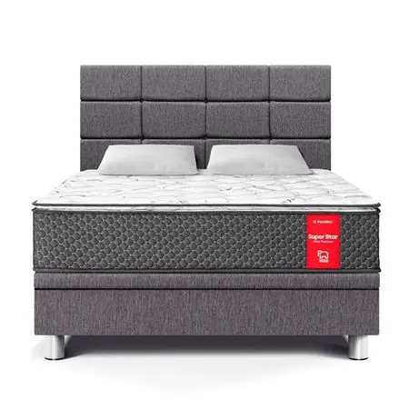 Dormitorio Boxet Blocks Super Star 2 Plazas Gris Paraiso Spedizione Mondiale
