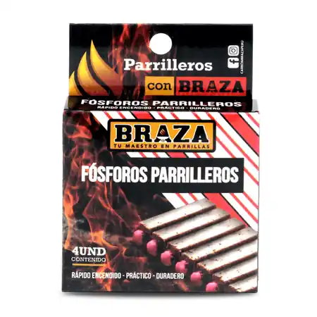 Promozione Esclusiva Braza Fosforo Parrilleros x 4 Unidades