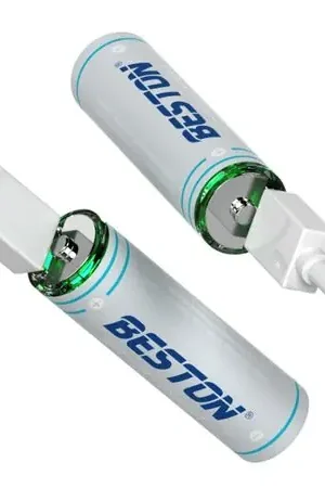 2 Baterias de Litio Recargable AA Pila 1.5V 2200Mah BESTON USB TIPO C Occasione Imperdibile