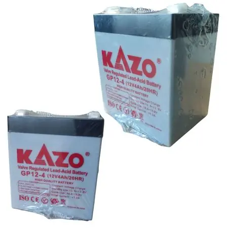 Batería Seca 12v 4ah 20hr Gp12-4 Kazo Recargable Alarma Ups Super Prezzo