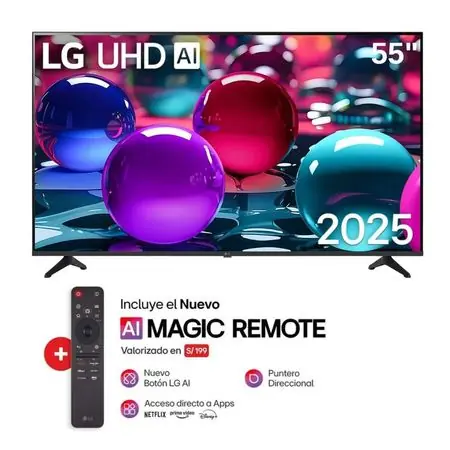Autentico Televisor LG 55 Smart UHD 4K Thinq Ai 55UA7300PSB - Nuevo 2025