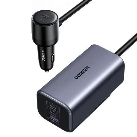 Cargador para Auto 150w Ugreen 4 En 1 4 Puertos Gan Carga Rápida Spedizione Mondiale