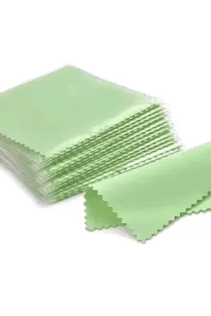 Paños de Franela Premium para Limpieza de Joyas x 50 Uds Verde Di Tendenza
