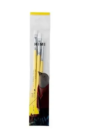 Artigianale Miya Set 3 Pinceles Little Bird - Amarillo