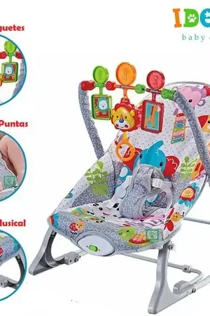 Prezzo Ridotto Mecedora para Bebes Musical Plegable Zoo IDE060 Gris