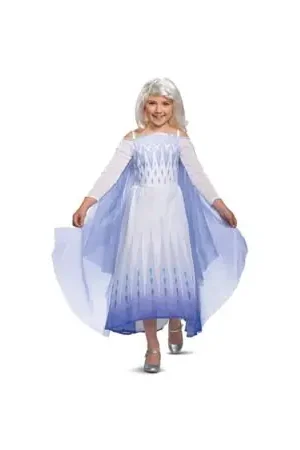 DISFRAZ ELSA FROZEN SNOW DISGUISE TALLA M 7-8 Garanzia Inclusa