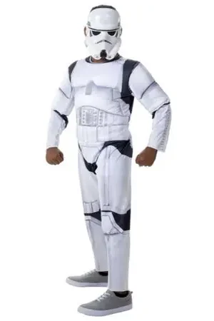 Autentico DISFRAZ STAR WARS STORMTROOPER JAZWARE NIÑO Talla S 6-7