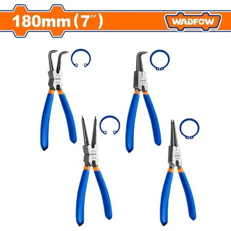All’Ingrosso Juego de 4 Alicates 7 pulgadas Saca Seguros Circlip para Anillos de Retención Wadfow WPS2604