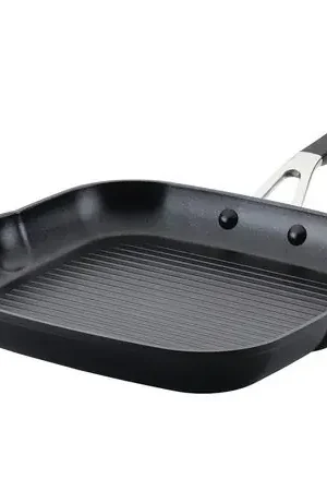 KitchenAid plancha cuadrada 28 cm, anodizada dura antiadherente | Negro Must-Have