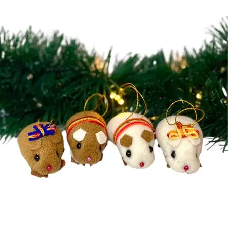 Subito Disponibile Adorno CUY bebé Set 4 unidades NAVIDAD PERUANA