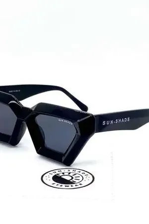Economico Lentes de sol de moda -Cris Black exotic collection Negro