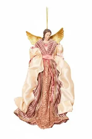 Novità Ángel Decorativo Rosado para Colgar 35.5CM Poliresina