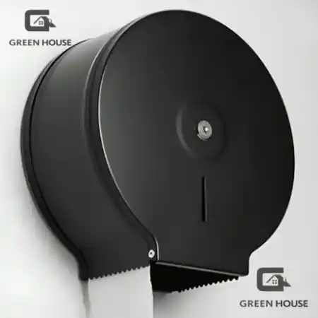 Dispensador Papel Higiénico redondo negro Acero Inoxidable Prezzo Di Fabbrica