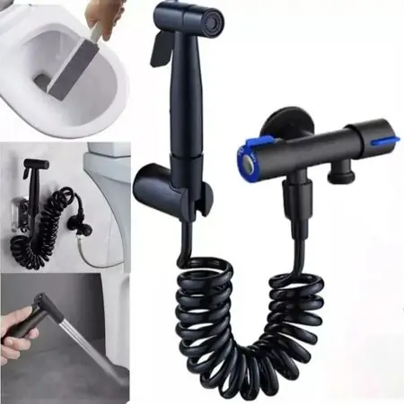 Miglior Prezzo Set Combo Ducha Bide NEGRO MATE Completo Acero Inox SS201