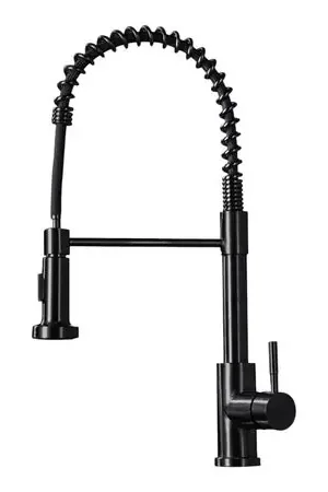 Grifo Cocina Mezcladora Monomando Alto Negro Mate Aireador Extraíble Prezzo Di Fabbrica