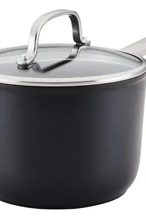 KitchenAid cacerola anodizada dura 3 qt / 2.8 l | Negro mate Ultime Pezzi