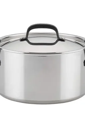 KitchenAid olla sopera 7.6 l con tapa, acero inoxidable pulido 5 capas Vendita Finale