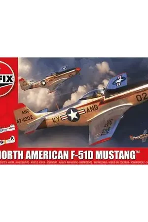NORTH AMERICAN F-51D MUSTANG MODEL KIT 1/72 Reso Gratuito