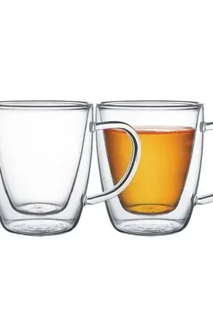 Juego de 2 vasos Tramontina de vidrio doble 270 ml 64760410 Premium