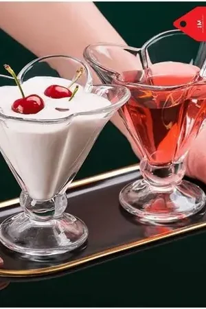 Set x6 Copas de Postres Helados Bebidas Flor Soddisfatti O Rimborsati