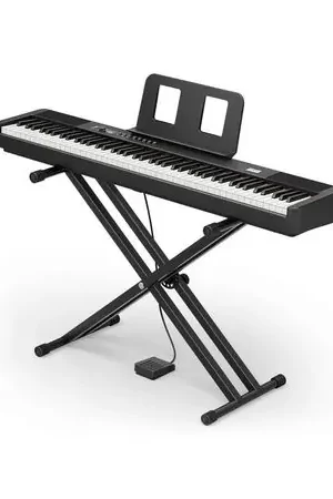 Piano Digital Donner DEP-20 Lite - 88 Teclas con Soporte X (Negro) Spedizione Gratuita