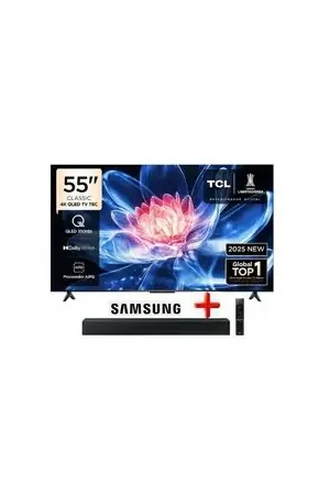 Televisor Tcl 55 Qled 4k 55t6c Google Tv+ soundbar samsung c400 Occasione Imperdibile