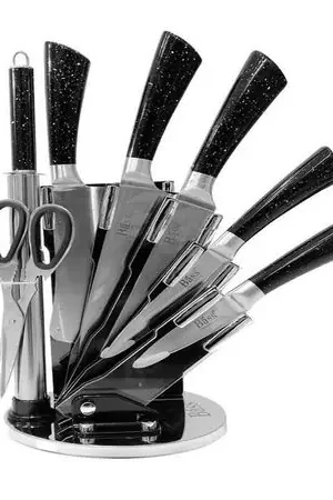 Set de Cuchillos 8 piezas de Acero Inoxidable - BASS Ordine In Blocco