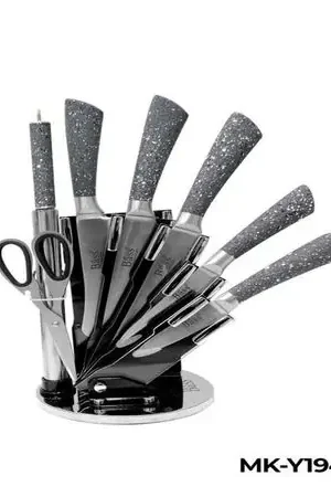 Ultimissimo Modello Set de Cuchillos 8 piezas de Acero Inoxidable - BASS Modelo Granito