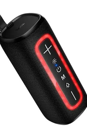 Parlante HOCO HC36 Bluetooth 5.4 FM TF TWS Leds Rítmicos Negro Prezzo Scontato
