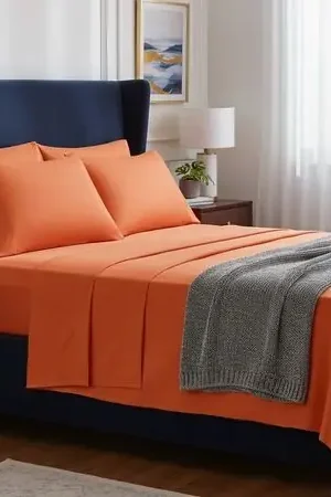 Juego de sabanas algodón pima interiotex 180 hilos Plaza y media color Crush Più Venduto