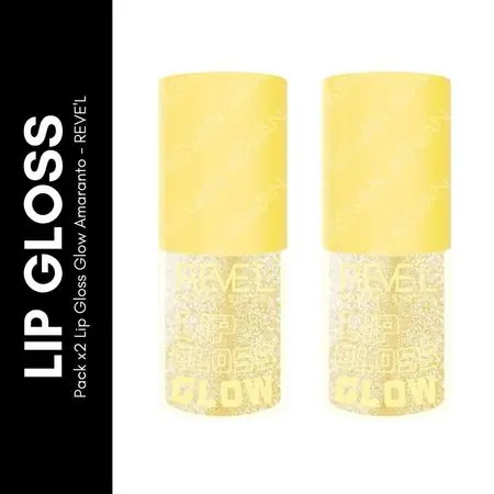 Autentico Pack x2 Lip Gloss Glow Amaranto - REVE'L