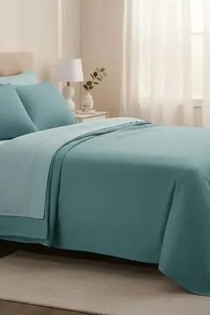 Promo Stagionale Juego de sabanas algodón pima interiotex 180 hilos 2 Plazas color Ortiga