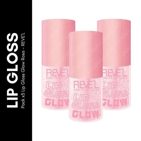 Compra Online Pack x3 Lip Gloss Glow Rosa - REVE'L