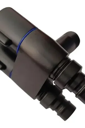 Válvula Angular Doble Salida Acero con doble adaptador NEGRO MATE Direttamente Dal Produttore