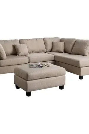 A Buon Prezzo Seccional Derecho Asturias Banqueta Beige HogarySpacios