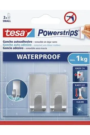 Miglior Prezzo Gancho Adhesivo Tesa Powerstrips Resistente al Agua Tamaño S